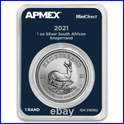 SEALED MintDirect BOX of 20 2021 SOUTH AFRICA KRUGERRANDS. 999 SILVER 1 OZ Q357