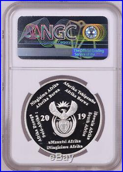 SET 2019 SOUTH AFRICA SILVER KRUGERRAND PROOF ngc PF70 spacecraft PRIVY & R2