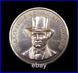 SOUTH AFRICA 1954-1961 FORMATION OF THE UNION 3 x SILVER MEDAL SET CASED