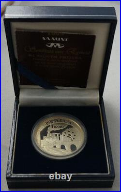 SOUTH AFRICA 1 Rand 1995 Silver Proof Steam Locomotive Train