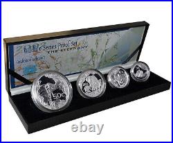 SOUTH AFRICA 2002 Silver 3.75oz. Proof Set'The Elephant' CoA#0127 Free Shipping