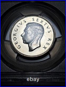 SOUTH AFRICA 2 Shillings 1952 PCGS PR 64