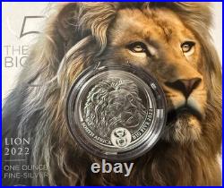 S. Africa Big Five 1 oz Silver Proof (African Mint) complete series 1,2 and 3