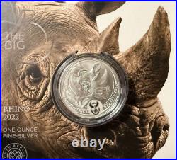 S. Africa Big Five 1 oz Silver Proof (African Mint) complete series 1,2 and 3