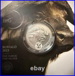 S. Africa Big Five 1 oz Silver Proof (African Mint) complete series 1,2 and 3