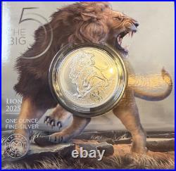 S. Africa Big Five 1 oz Silver Proof (African Mint) complete series 1,2 and 3