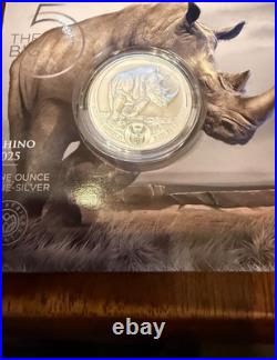 S. Africa Big Five 1 oz Silver Proof (African Mint) complete series 1,2 and 3