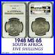 See_video_1948_SILVER_5_SHILLINGS_MS65_NGC_SOUTH_AFRICA_5S_UNC_George_VI_01_sw