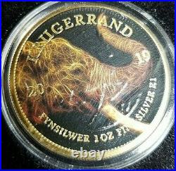 Set of 2019 Voltaic Big 5 South African Krugerrand 1 oz. 999 Silver Coins