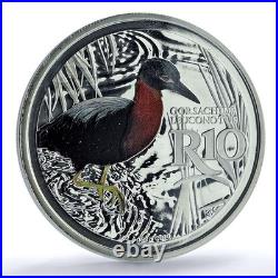 South Africa 10 rand Night Heron KM-667 Fauna Bird PR 67 PCGS silver coin 2018