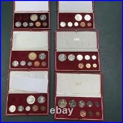 South Africa 12 Proof Sets Per Photos, No Gold Coins In Sets. Old Collection
