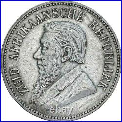 South Africa, 1892 Silver 5 Shillings, About Extremely Fine, One Year Type, Rare