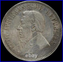 South Africa 1892 Silver 5 Shillings KM# 8.1 good VF