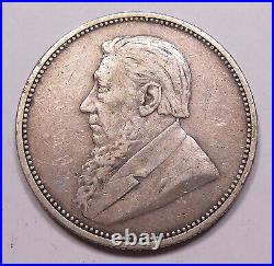 South Africa 1894 Silver 2 Shillings VF+ Beauty HIGH Grade SCARCE Key Date Coin