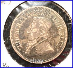South Africa 1895 two half shilling KM 7 XF