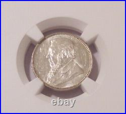 South Africa 1896 Silver 6 Pence MS61 NGC