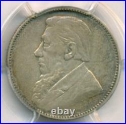 South Africa 1896 Silver Shilling XF40 PCGS