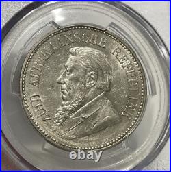 South Africa 1897 Silver 2 1/2 Shillings (PCGS AU 58)