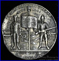 South Africa 1899-1900 White Metal TRANSVAAL SOUVENIR Medal HERN-86 Silvered