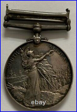 South Africa 1902 Boer War Campaign Sterling Silver Award Medal 1 Bar Type-3