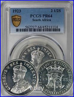 South Africa 1923 Proof 2 1/2 Shillings PCGS PR-64