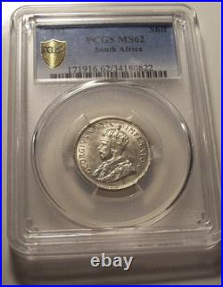 South Africa, 1932 George V Shilling. PCGS MS 62. 2,537,000 Mintage