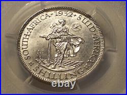 South Africa, 1932 George V Shilling. PCGS MS 62. 2,537,000 Mintage