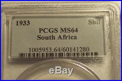 South Africa, 1933 George V Shilling. PCGS MS 64. 1,463,000 Mintage