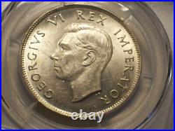 South Africa, 1942 George VI 2 1/2 Shillings, Half Crown, 1/2 Crown, PCGS MS 63