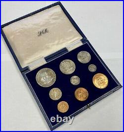 South Africa 1947 9 Coin Proof Set Original Box SA#1