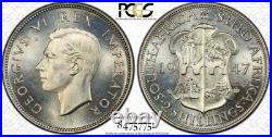South Africa, 1947 George VI 2 Shillings. PCGS PR 65. 2,600 Mintage