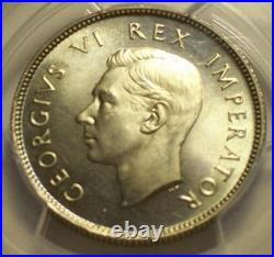 South Africa, 1947 George VI 2 Shillings. PCGS PR 65. 2,600 Mintage