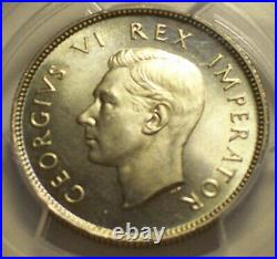 South Africa, 1947 George VI 2 Shillings. PCGS PR 65. 2,600 Mintage