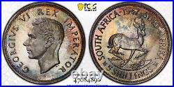 South Africa, 1947 George VI 5 Shillings. PCGS PR 66. 5,600 Mintage