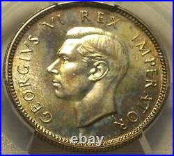 South Africa 1947 George VI Shilling PCGS PR 66. 2,600 Mintage