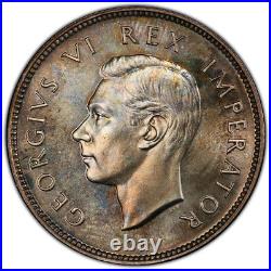 South Africa 1947 George VI Two Shillings PCGS PR 66, 2 Shillings. 2,600 Minted