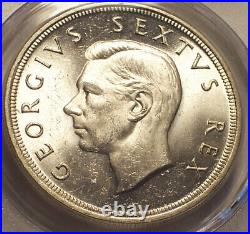 South Africa 1948 George VI Five Shilling 5 Shillings PCGS MS 64. 780,000 Minted