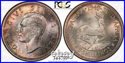 South Africa 1948 George VI Prooflike 5 Shillings PCGS PL67 Stunning