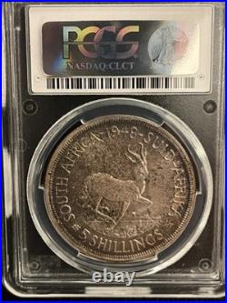 South Africa 1948 George VI Prooflike 5 Shillings PCGS PL67 Stunning