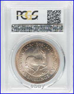 South Africa 1948 George VI Prooflike 5 Shillings PCGS PL67 Stunning