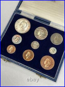 South Africa 1950 9 Coin Proof Set Original Box SA#5