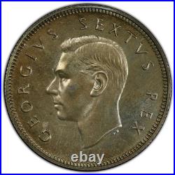 South Africa, 1950 George VI 2 Shillings. PCGS PR 66. 500 Proof Mintage
