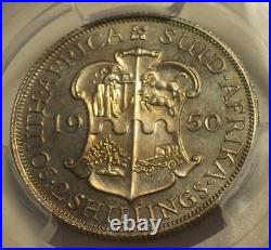 South Africa, 1950 George VI 2 Shillings. PCGS PR 66. 500 Proof Mintage