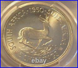 South Africa, 1950 George VI 5 Shillings, PCGS PL 65. Crown. 1,200 Mintage
