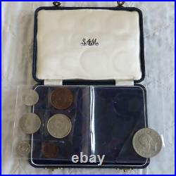 South Africa 1952 Kgvi 7 Coin Proof Year Set With Silver Sam Long Set Box
