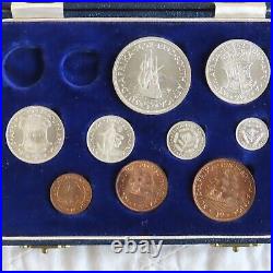 South Africa 1952 Kgvi 7 Coin Proof Year Set With Silver Sam Long Set Box
