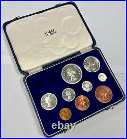 South Africa 1953 9 Coin Proof Set Gorgeous Condition Original Box SA#10