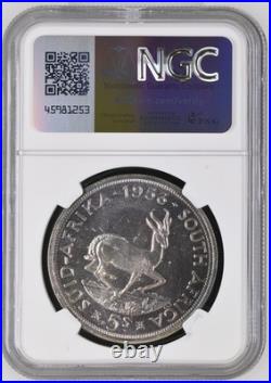 South Africa 1953 9 coin Proof Set 1/4p to Silver 5S NGC Graded Proof