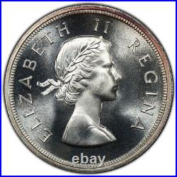 South Africa, 1953 Elizabeth II Five Shillings, 5 Shillings. PCGS PL 66
