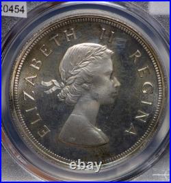 South Africa 1954 5 Shillings Springbok animal PCGS PR65CAM PROOF CAMEO G2U